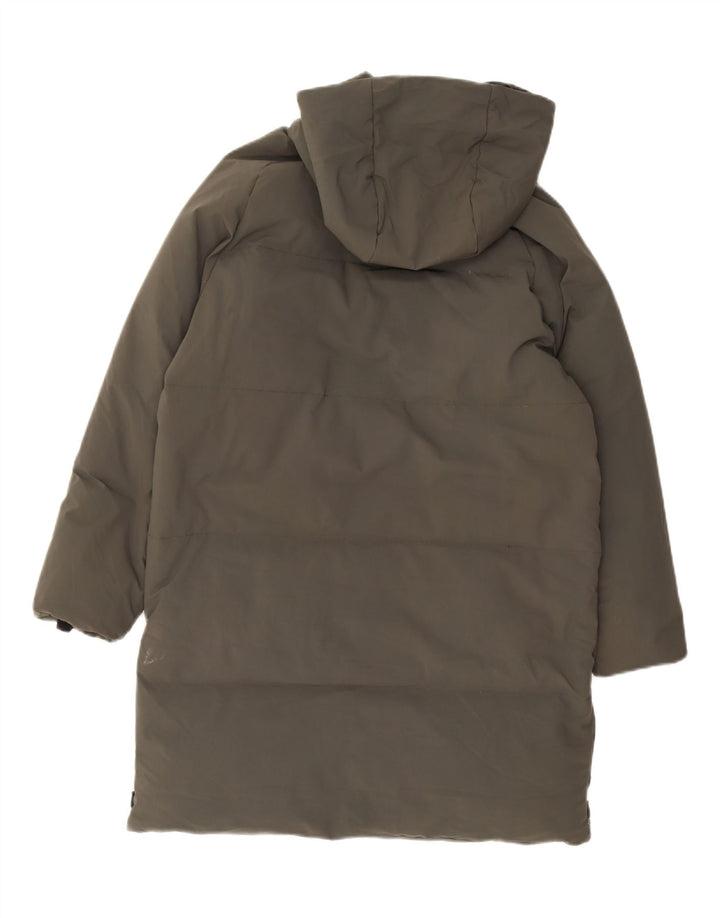 Zara Jungen wattierter Mantel mit Kapuze, 13–14 Jahre, Khaki, Nylon