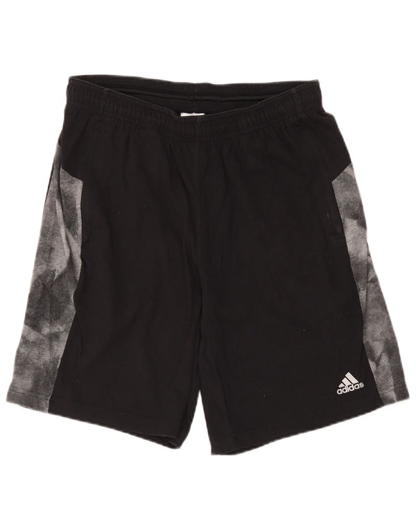Adidas Herren Climalite Sport Shorts Große schwarze Colourblock-Baumwolle