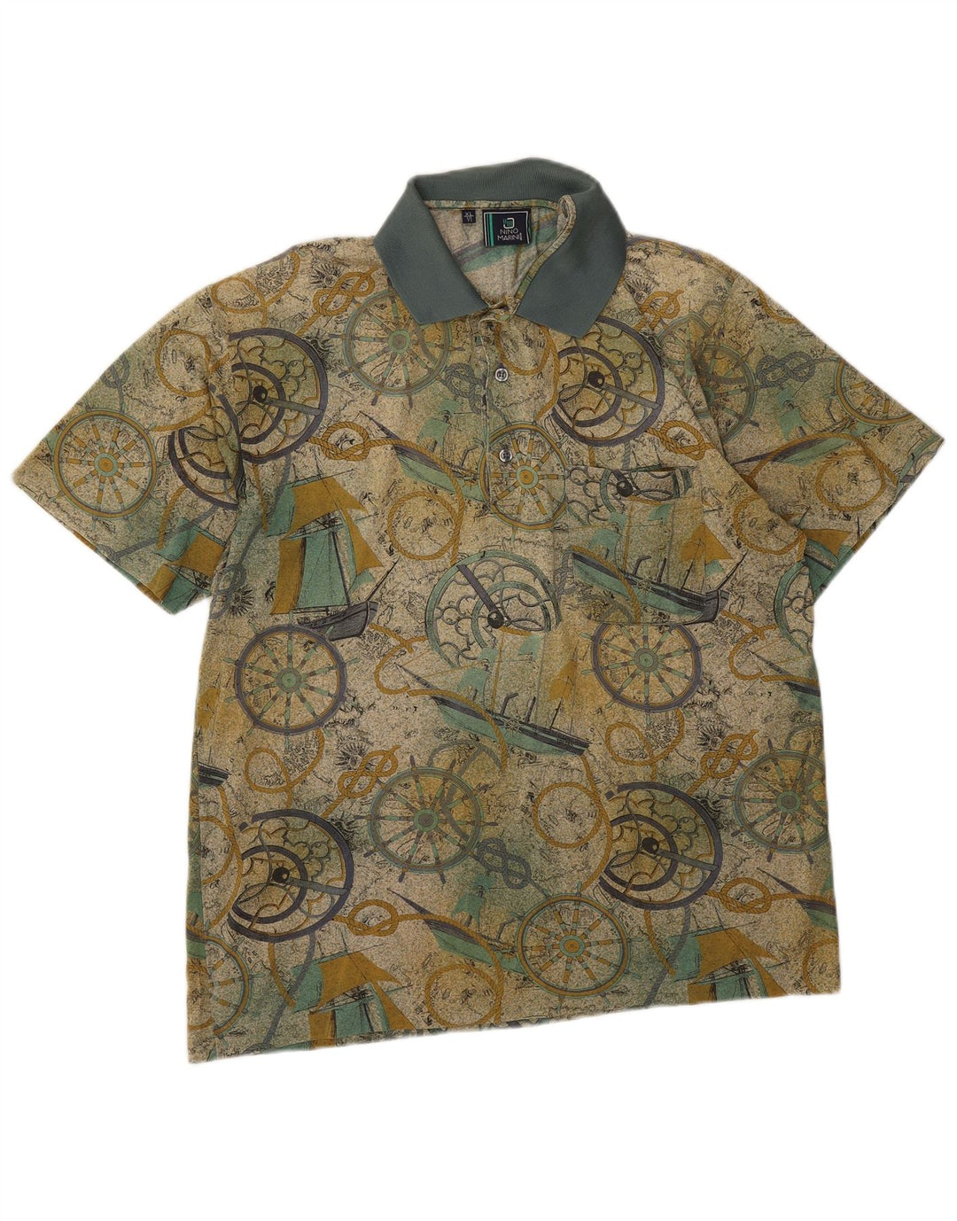 Nino Marini Herren-Poloshirt mit Grafik, XL, mehrfarbig, Baumwolle