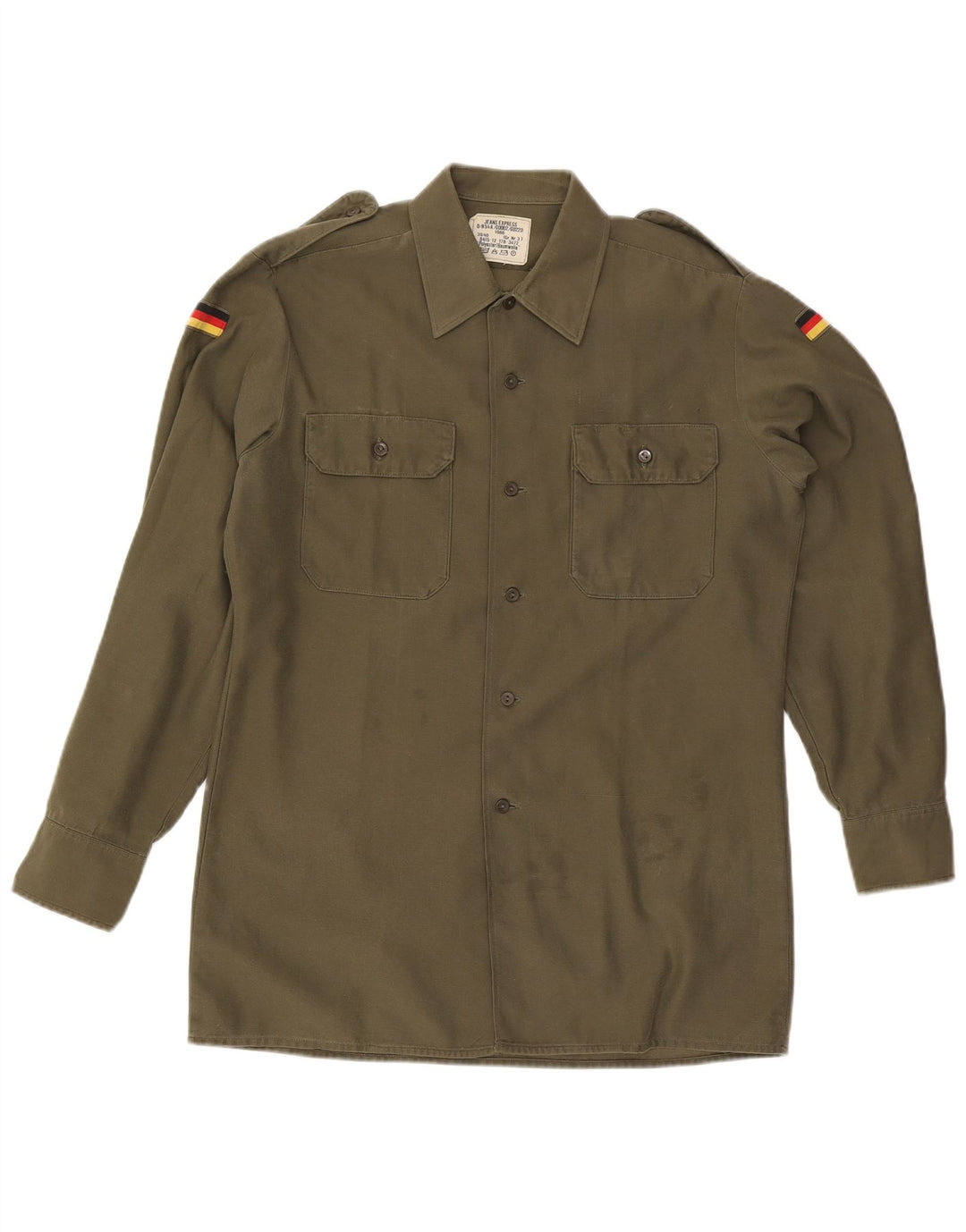 Vintage Herren Militärhemd Medium Khaki