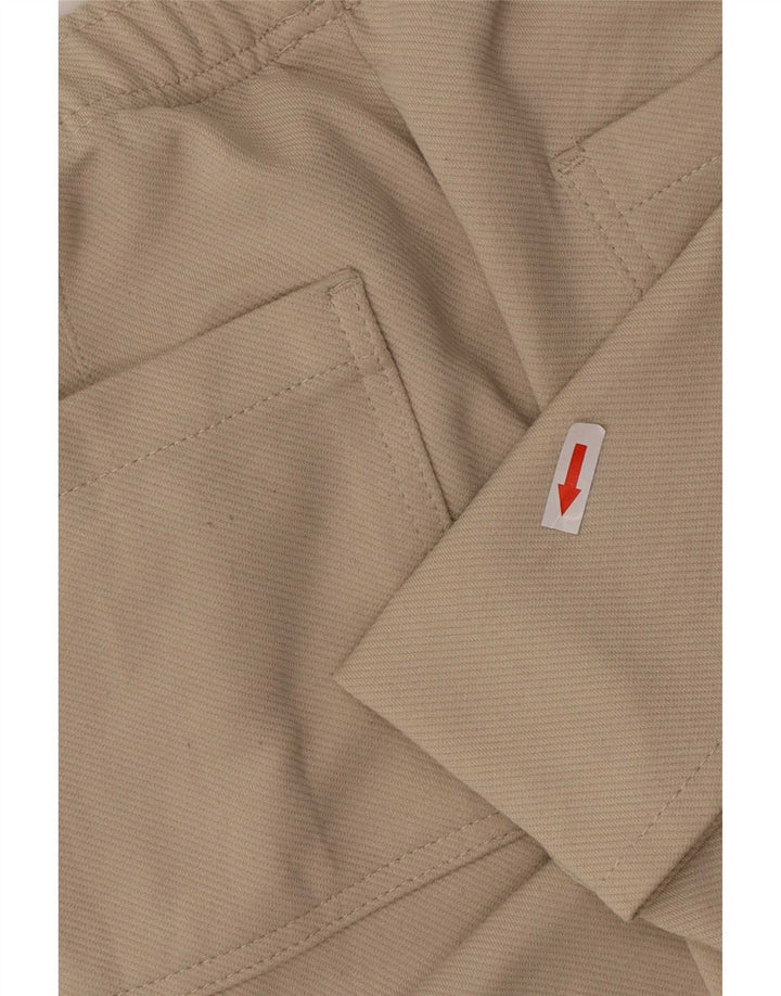 Zara Herren-Freizeitshorts, Größe S, W27, Beige, Polyester