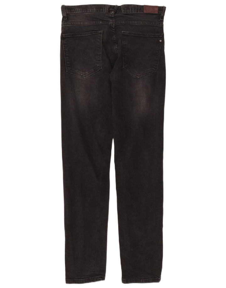 Zara Herren Slim Jeans EU 38 Small W30 L31 Schwarze Baumwolle