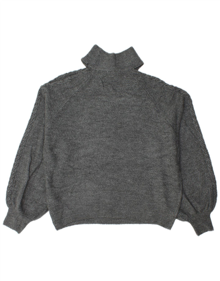 Lipsy Rollkragenpullover für Damen, Gr. 40, Größe L, Grau, Polyester