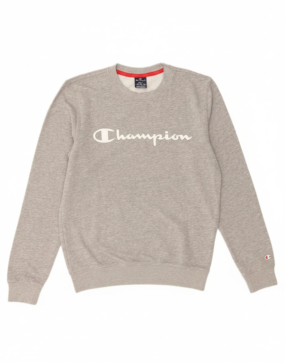 CHAMPION Mens Graphic Sweatshirt Jumper Small Grey