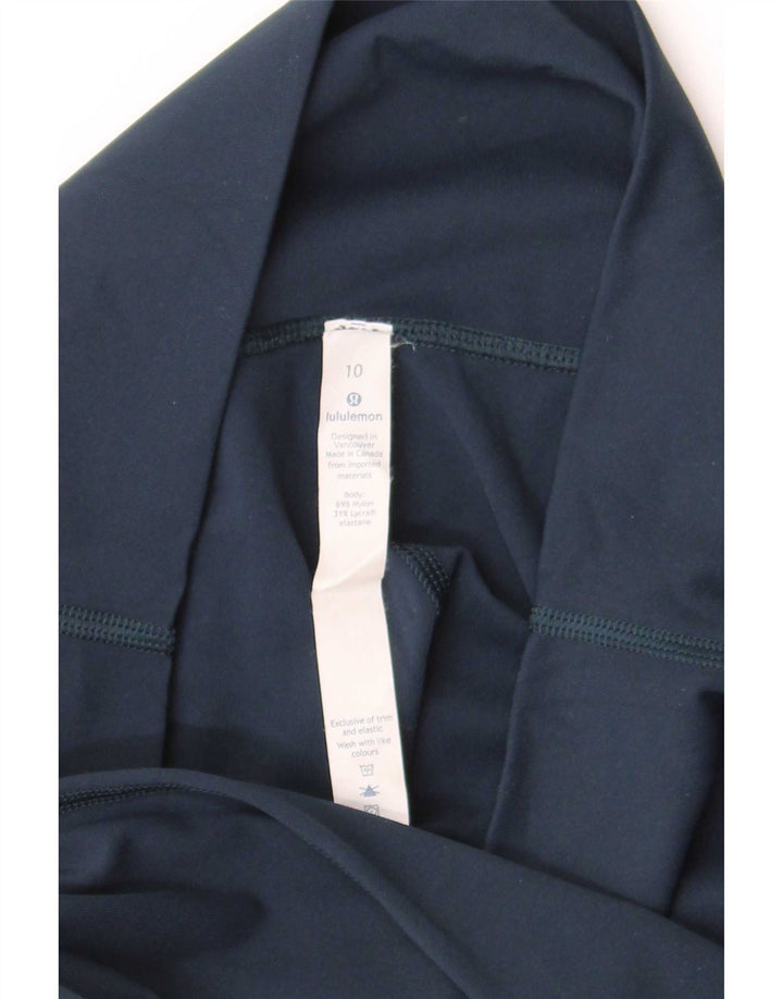 Lululemon Capri-Leggings für Damen, US 10, Größe L, marineblaues Nylon