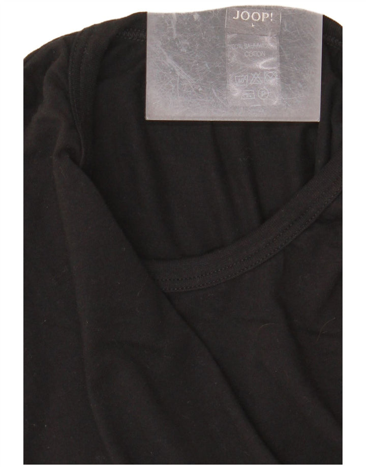 JOOP Herren T-Shirt Top Large Schwarz Baumwolle