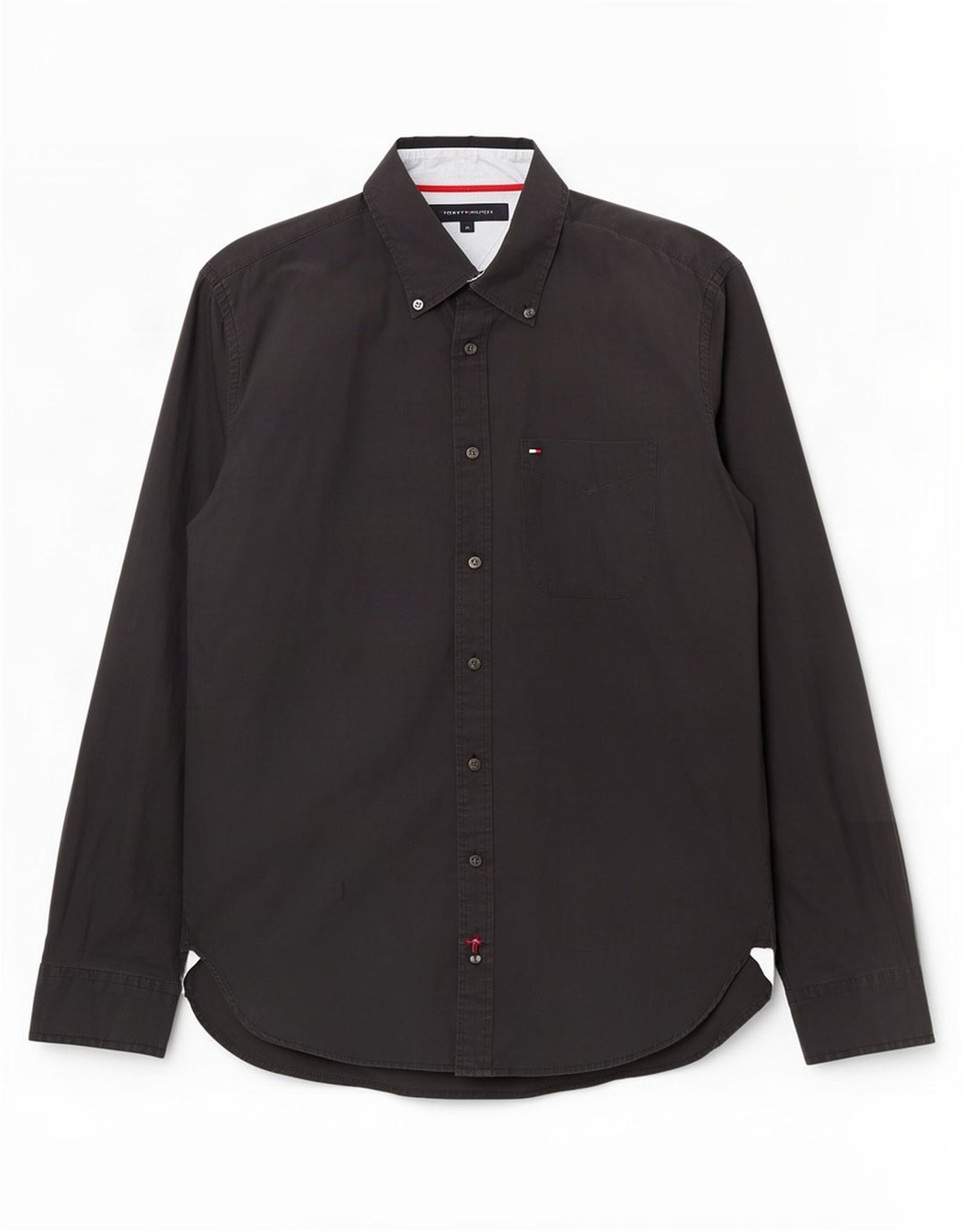 Tommy Hilfiger Herrenhemd Mittelschwarze Baumwolle