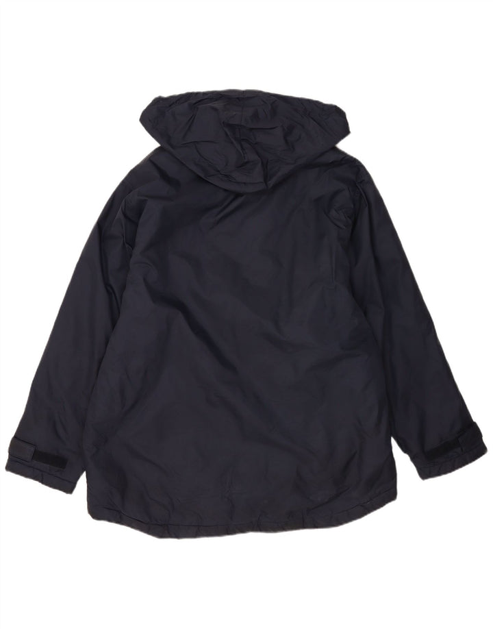 Reebok Herren-Windbreakerjacke mit Kapuze, UK 40, Größe L, marineblaues Nylon