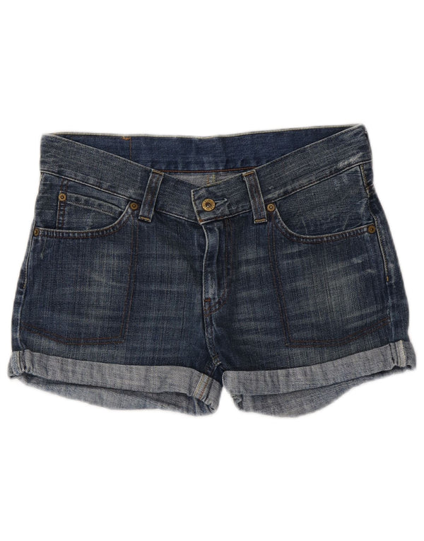 Levi's Damen 607 Denim Shorts UK 12 Medium W28 Blaue Baumwolle