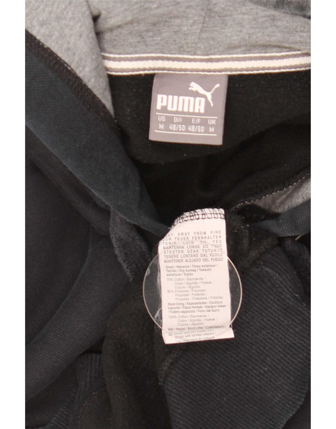 Puma Herren Kapuzenpullover, mittelschwarz, Baumwolle