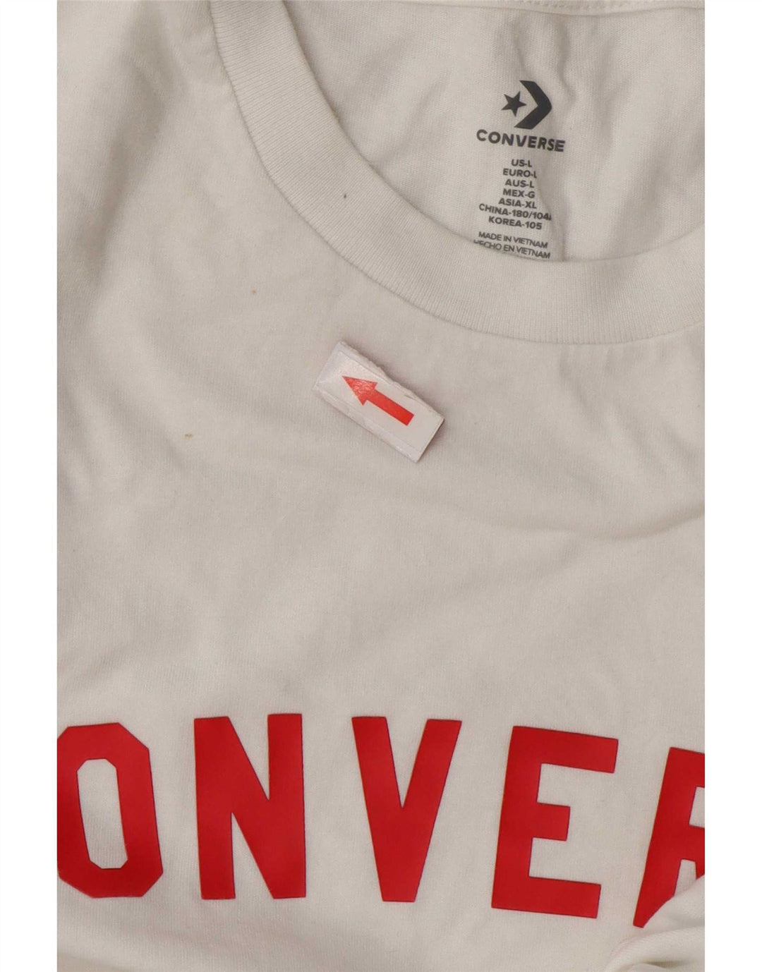 Converse Herren-T-Shirt mit Grafik, groß, aus weißer Baumwolle