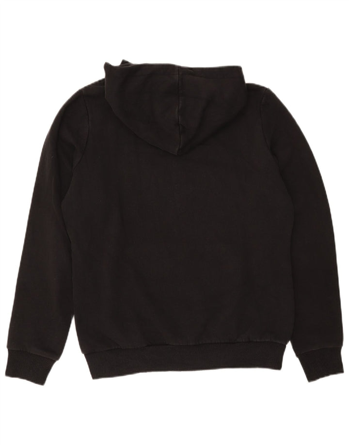 PUMA Damen Graphic Hoodie Pullover UK 14 Mittelschwarze Baumwolle