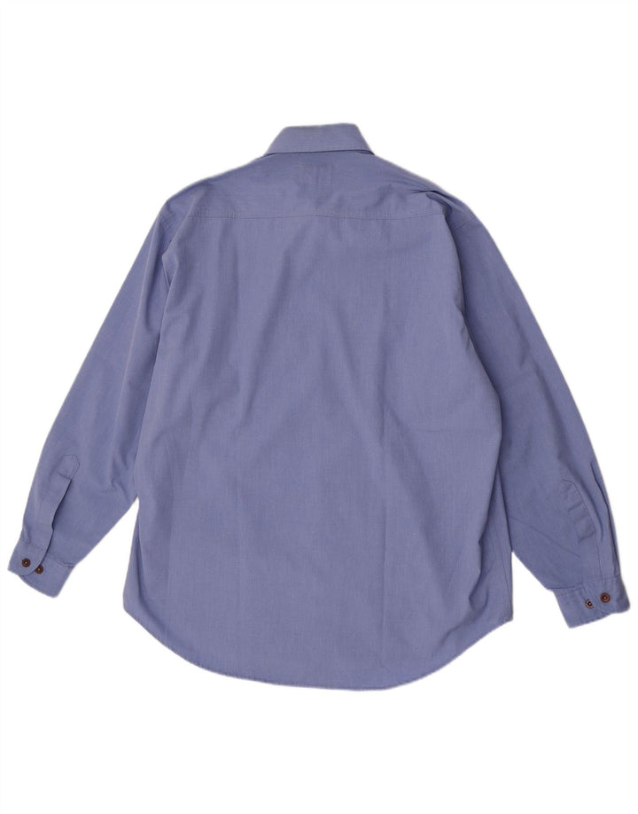 Vagabond Herrenhemd, groß, aus blauer Baumwolle