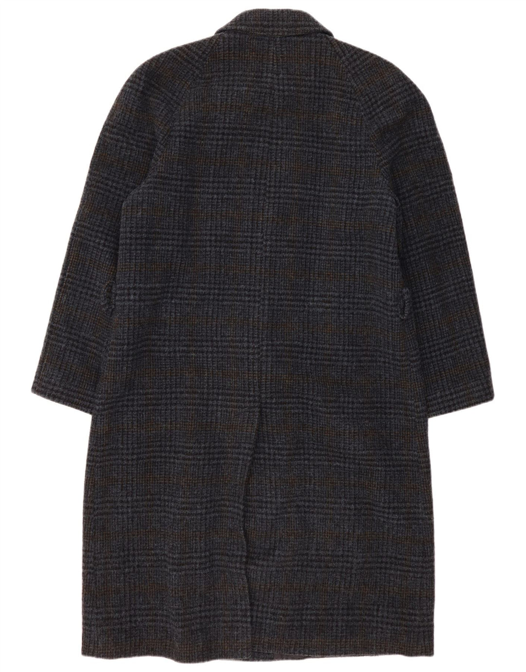 Lebole Herrenmantel UK 42 XL Marineblau kariert