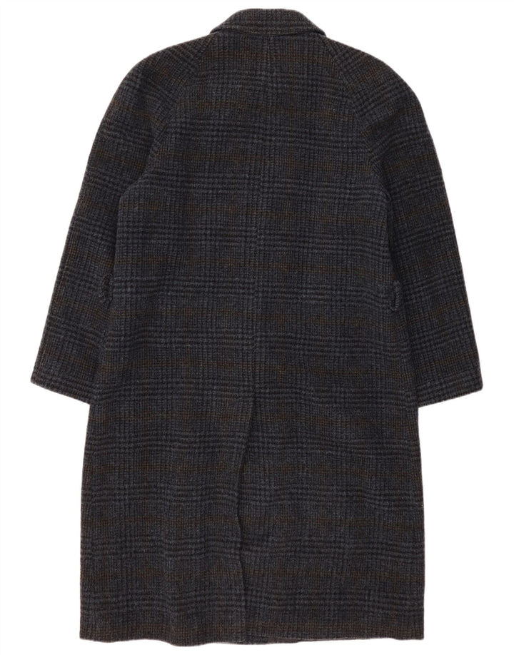 Lebole Herrenmantel UK 42 XL Marineblau kariert