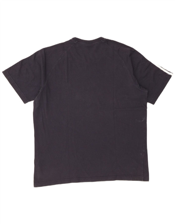 Adidas Herren T-Shirt Top XL Marineblau Baumwolle