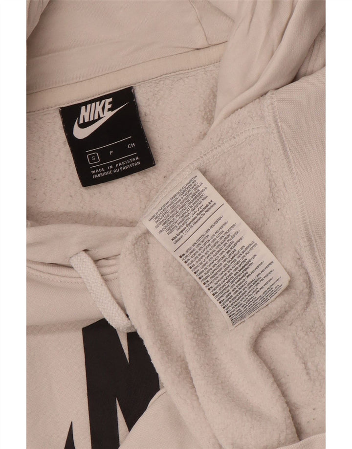 Nike Herren-Kapuzenpullover mit Grafik, Größe S, weiße Baumwolle