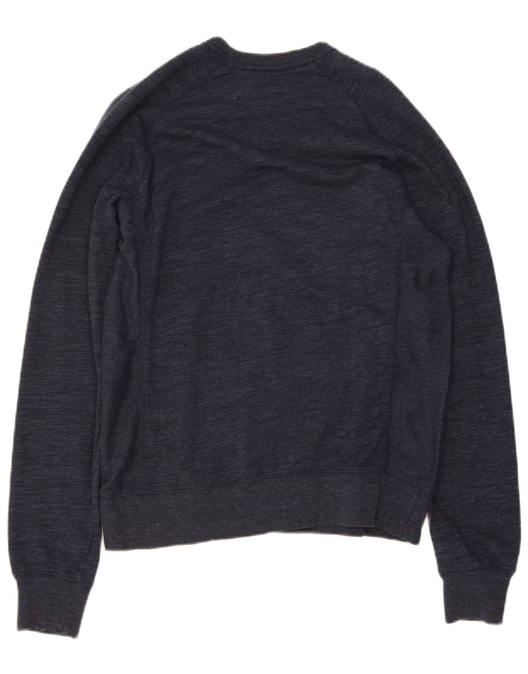 CHAMPION Mens Sweatshirt Jumper Small Navy Blue Flecked Cotton