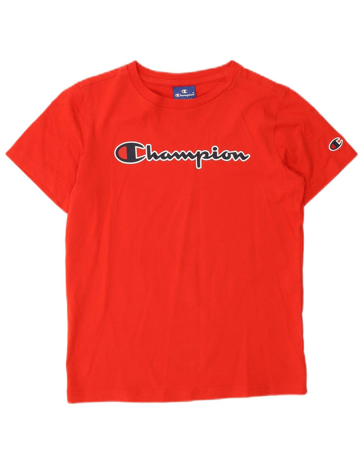 Champion T-Shirt mit Grafik für Jungen, 9–10 Jahre, Mittelrot