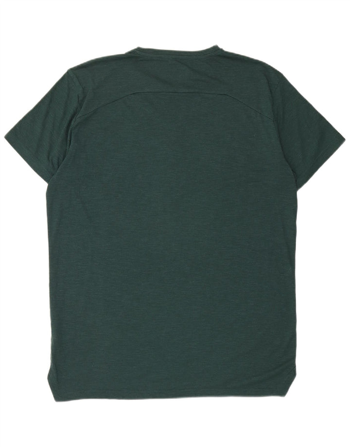 PUMA Mens T-Shirt Top Large Green Cotton