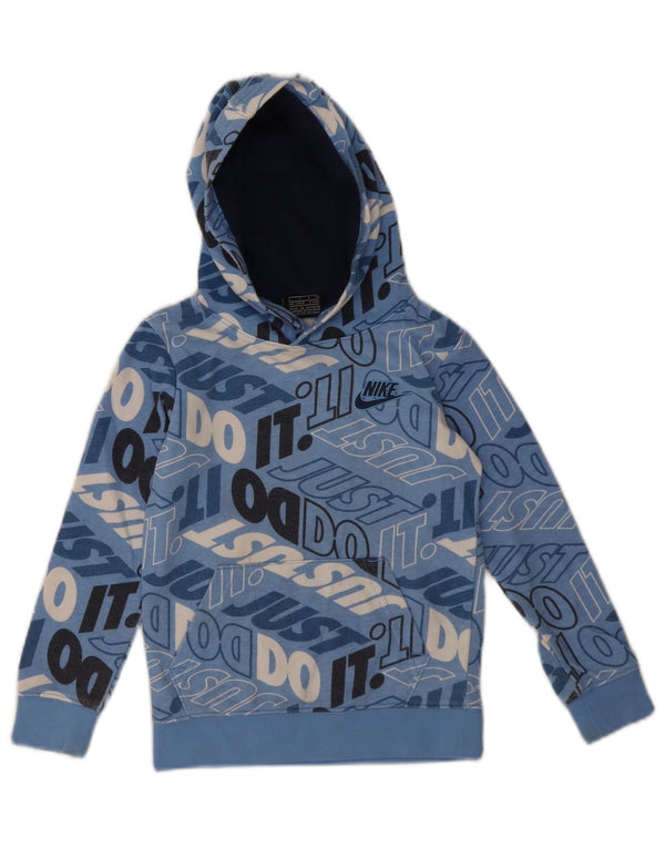 Nike Jungen-Pullover mit Kapuze und Grafik, 4–5 Jahre, Größe S, Blau, Sport