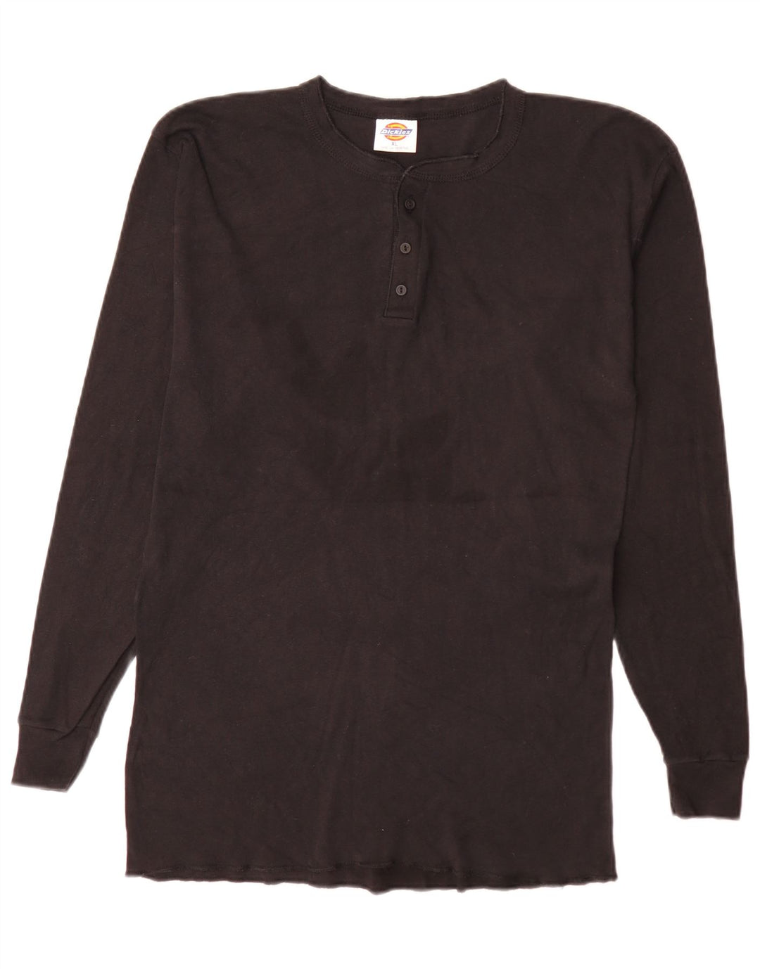Dickies Herren-Top, langärmelig, XL, schwarze Baumwolle