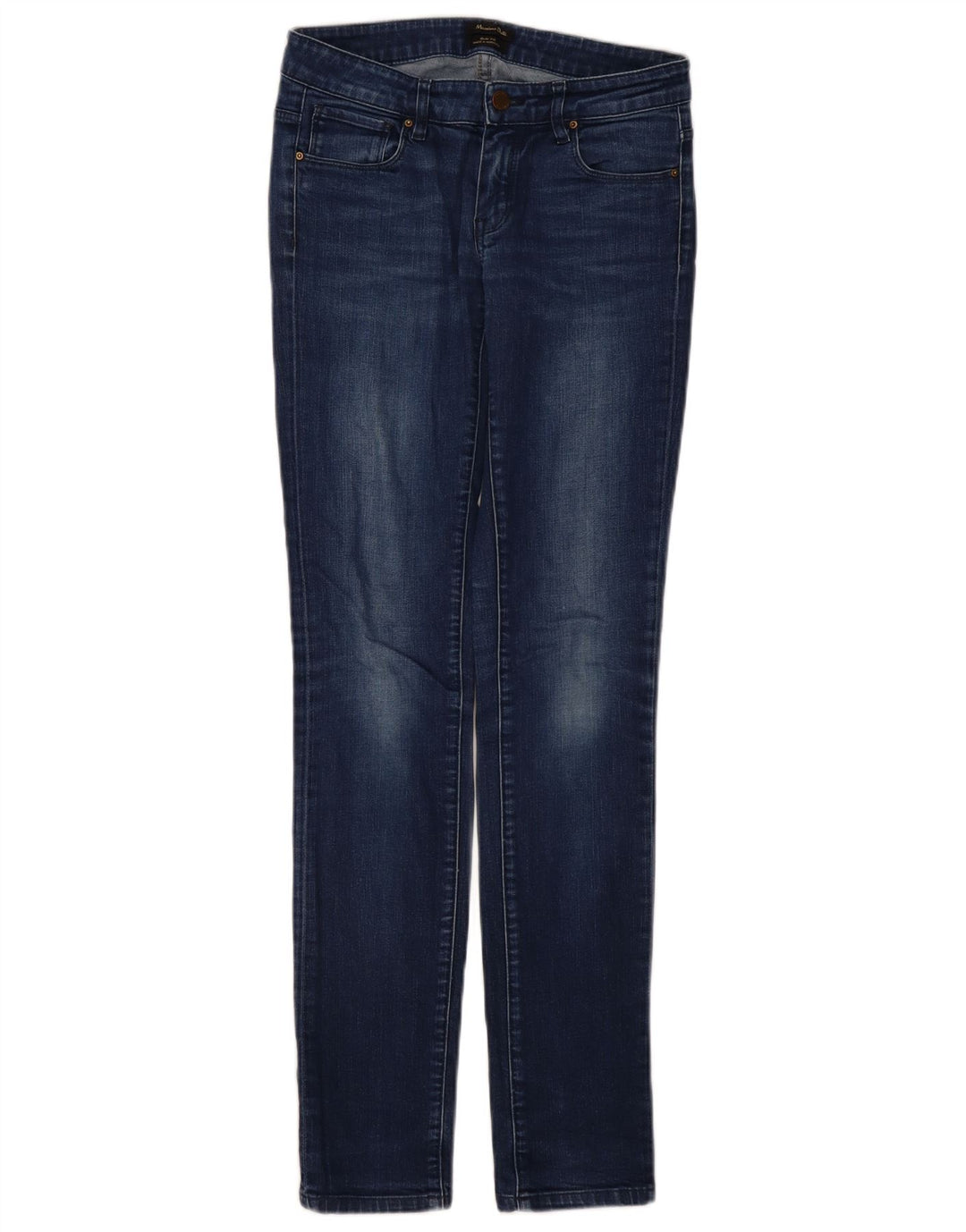Massimo Dutti Damen Slim Jeans EU 36 XS W26 L32 Marineblau