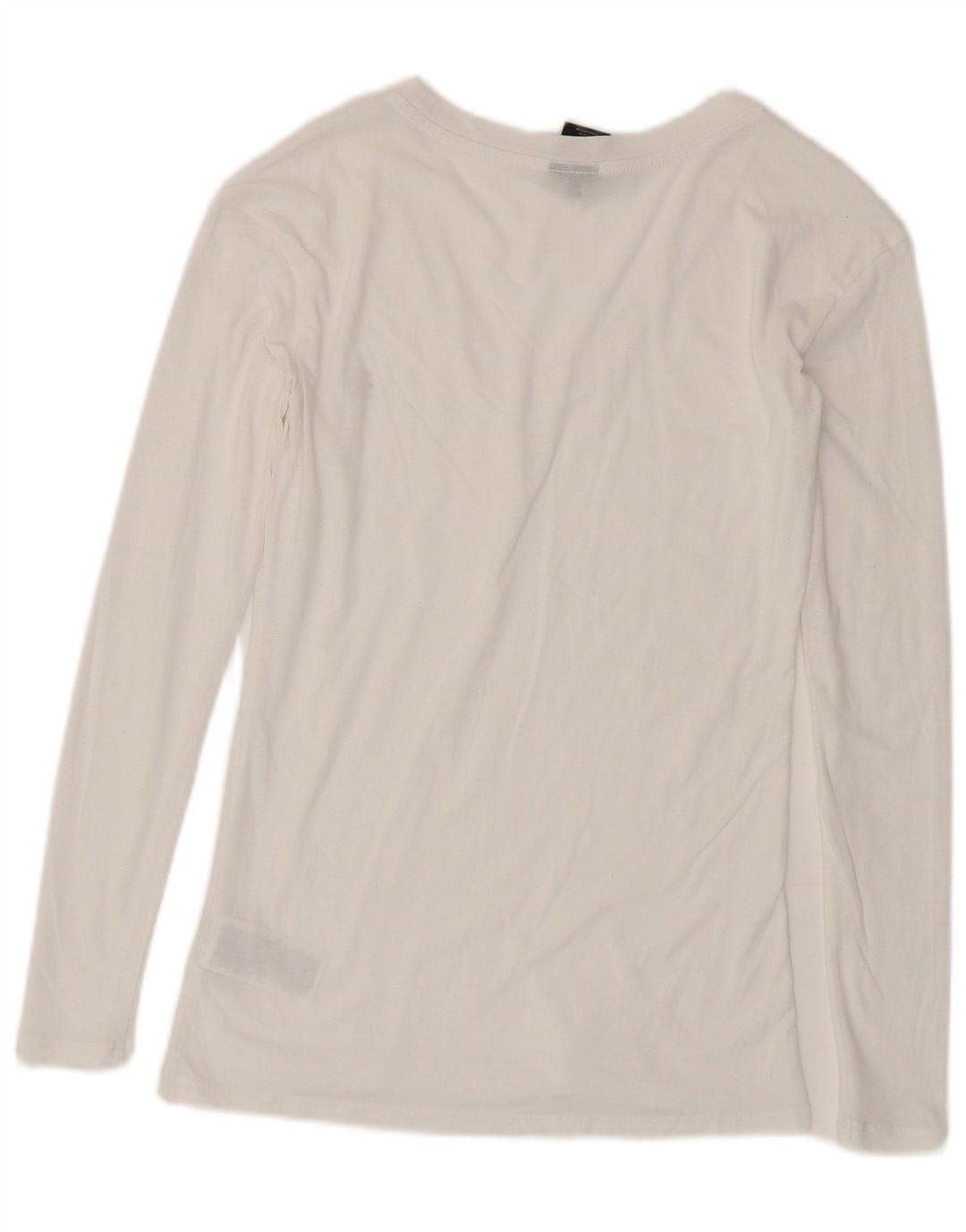 G-Star Damen Top Langarm UK 10 Small Weiße Baumwolle