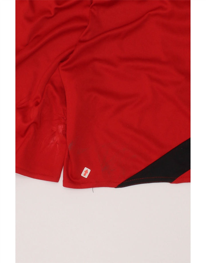 Adidas Climalite Sportshorts für Jungen, 9–10 Jahre, Mittelrot, Farbblock