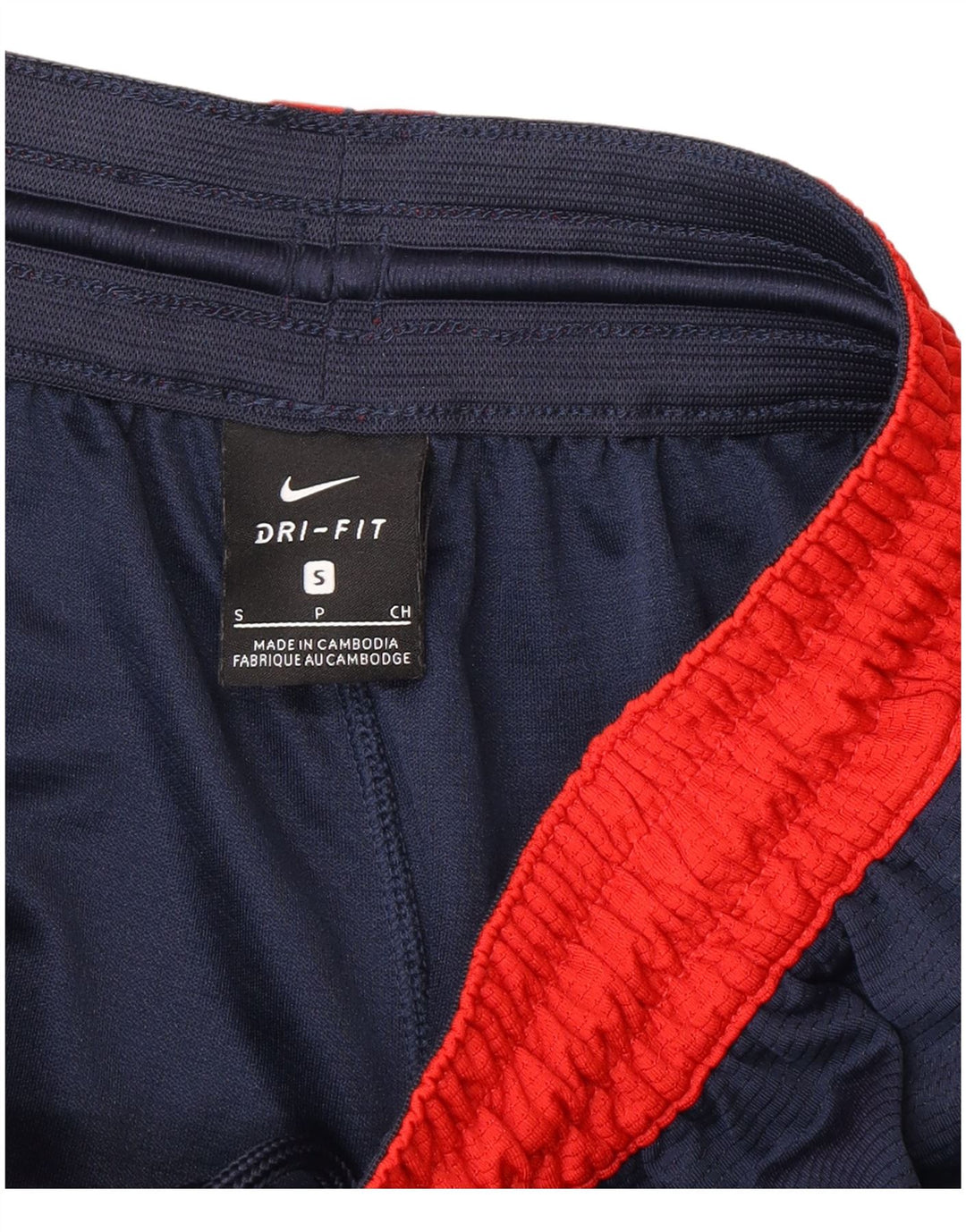 Nike Herren Dri Fit Sportshorts, Größe S, Marineblau, Farbblock-Polyester
