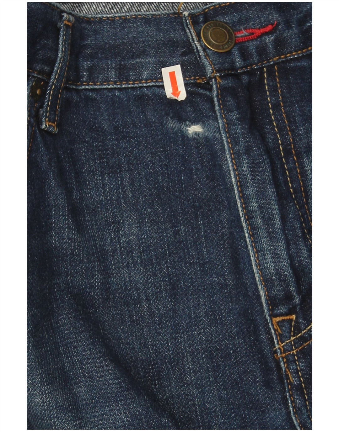 Tommy Hilfiger Herren-Cropped-Jeans, W38, L25, blaue Baumwolle