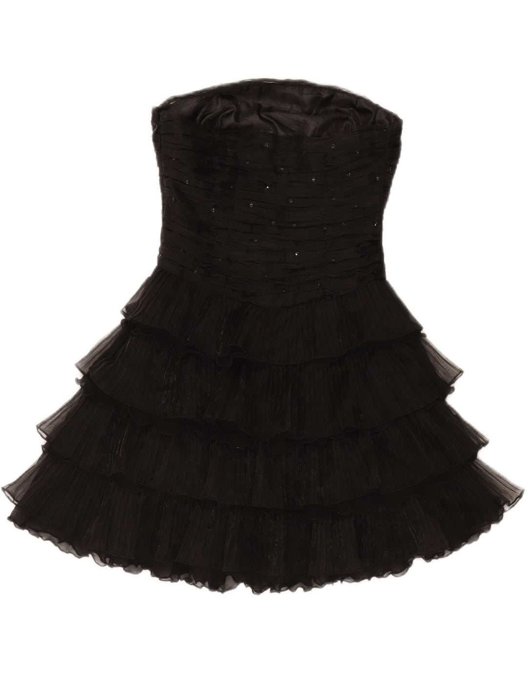 ASOS Womens Strapless Dress UK 6 XS Black Nylon