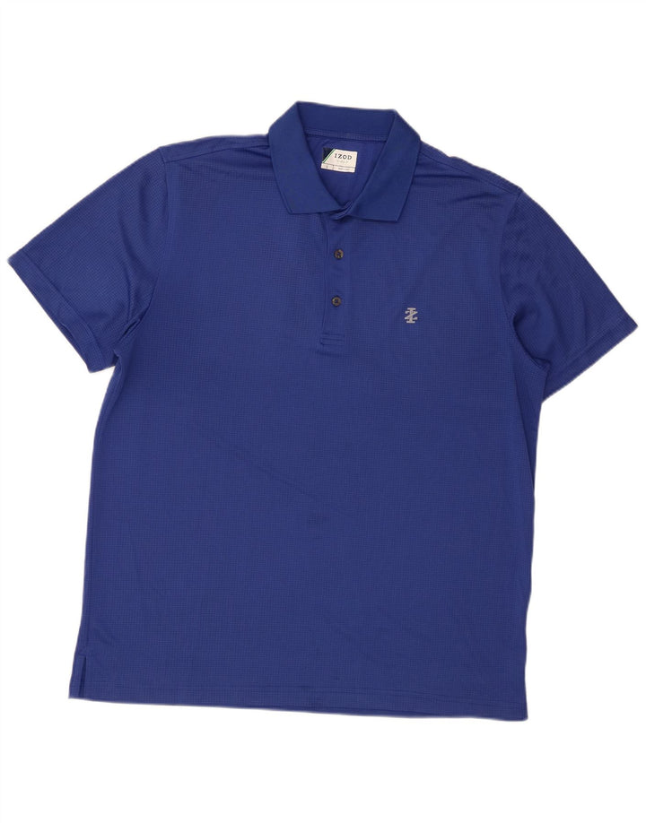 Izod Herren-Poloshirt, groß, blau, Polyester