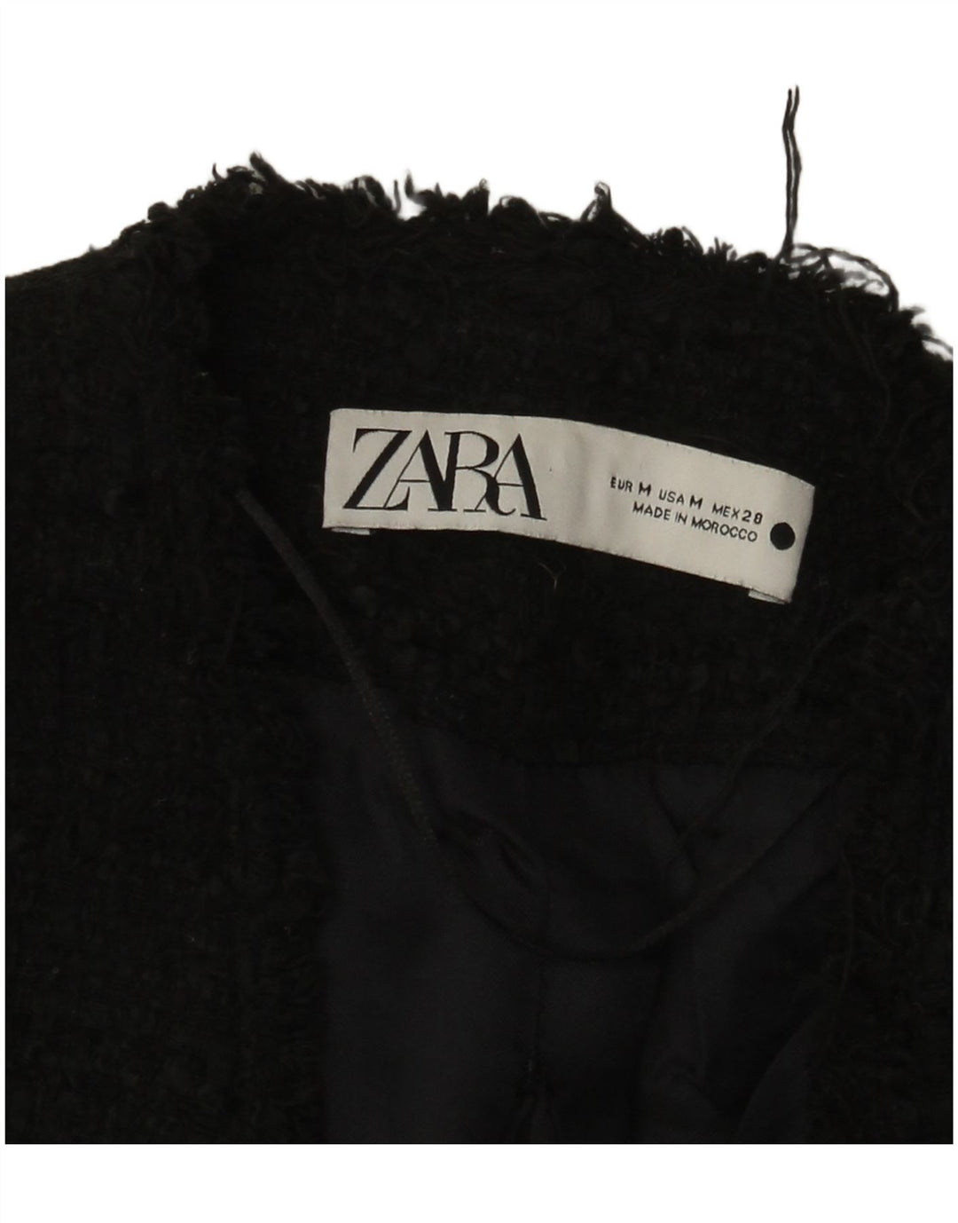 Zweireihiger Blazer für Damen von Zara, Gr. 12, mittelschwarz