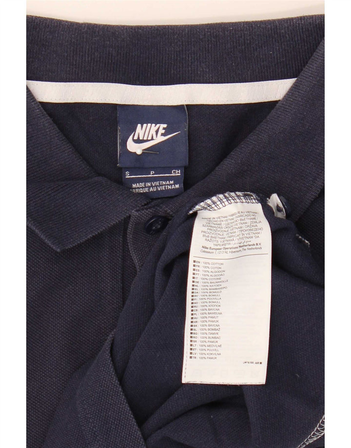 Nike Herren-Poloshirt, Größe S, Marineblau, Baumwolle