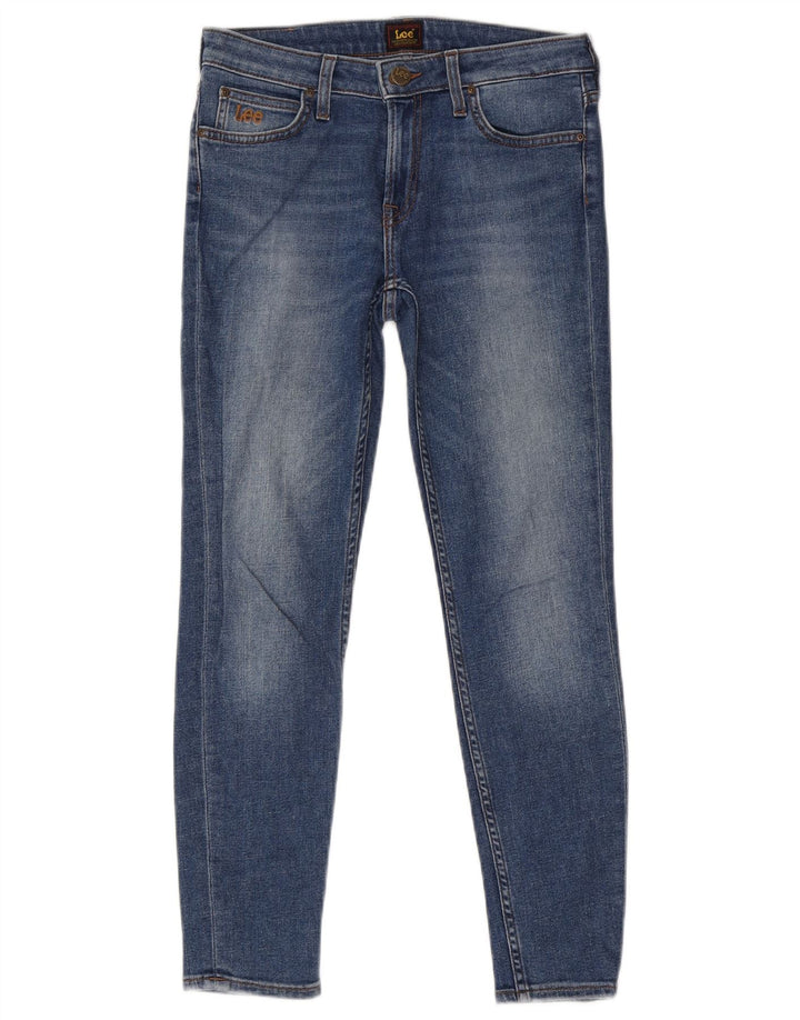 Lee Damen Skinny Jeans W28 L26 Blaue Baumwolle