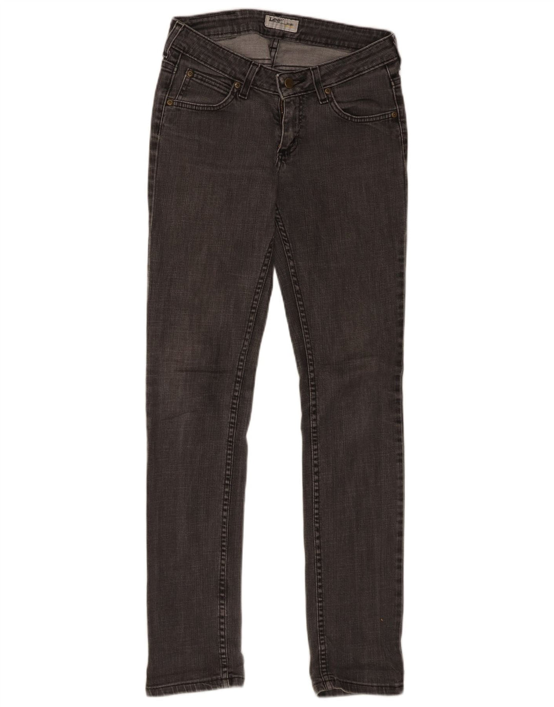 LEE Womens Norma Skinny Jeans W28 L33 Grey Cotton
