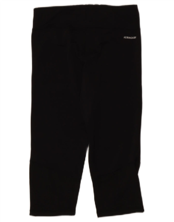 ADIDAS Boys Aeroready Capri Leggings 13-14 Years  Black