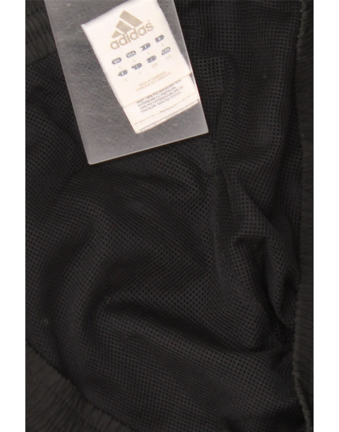 ADIDAS Herren-Trainingshose, Jogginghose, Größe L, Schwarz, Polyester