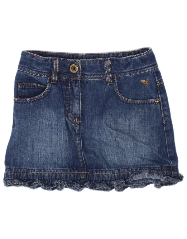 Esprit Mädchen-Jeansrock, 6–7 Jahre, W20, blaue Baumwolle