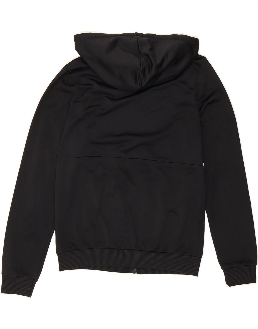 ADIDAS Womens Graphic Zip Hoodie Sweater EU 40 Medium Black Polyester Vintage Adidas and Second-Hand Adidas from Messina Hembry 