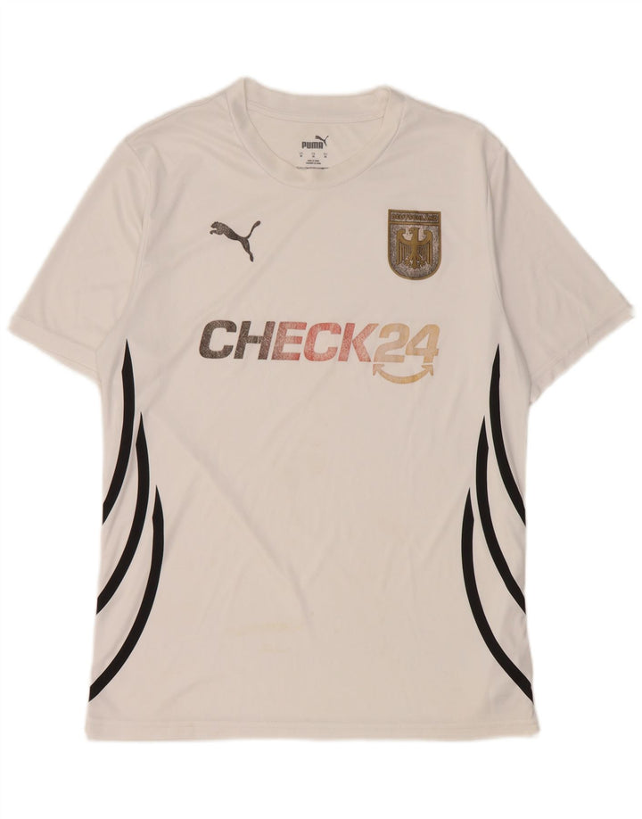 Puma Damen Grafik-T-Shirt-Oberteil Mittelweißes Polyester
