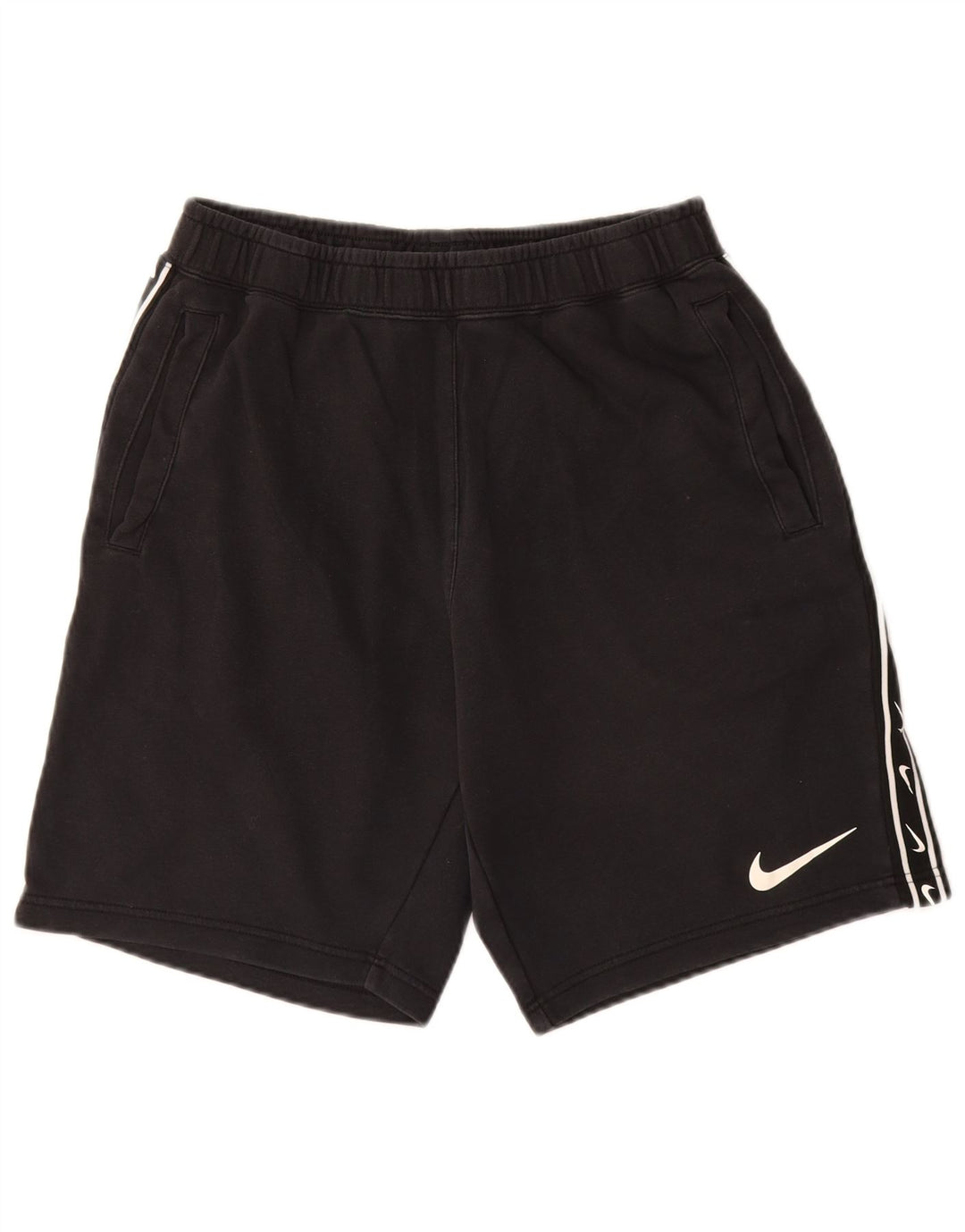Nike Herren Graphic Sport Shorts Mittelschwarze Baumwolle