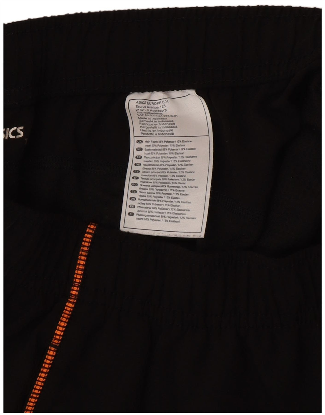 Asics Jungen Sportshorts 13–14 Jahre, schwarzes Polyester