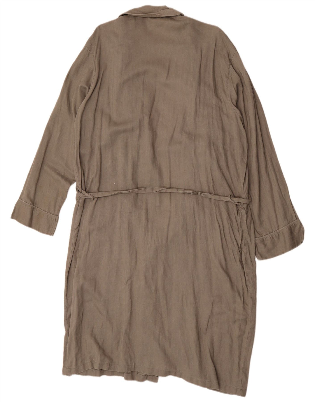 Marks & Spencer Damen Robe Overcoat UK 14 Mittelgraues Leinen