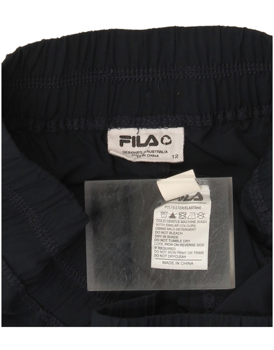Fila Damen Trainingshose Jogger UK 12 Medium Marineblau Polyester