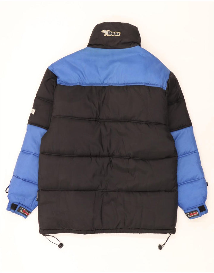 Bear Herren Reversible Wattierte Jacke UK 38 Medium Marineblau Polyamid