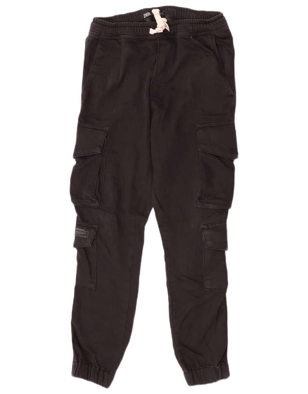 Zara Herren-Jogger-Cargohose, Größe M, W31, L28, Schwarz