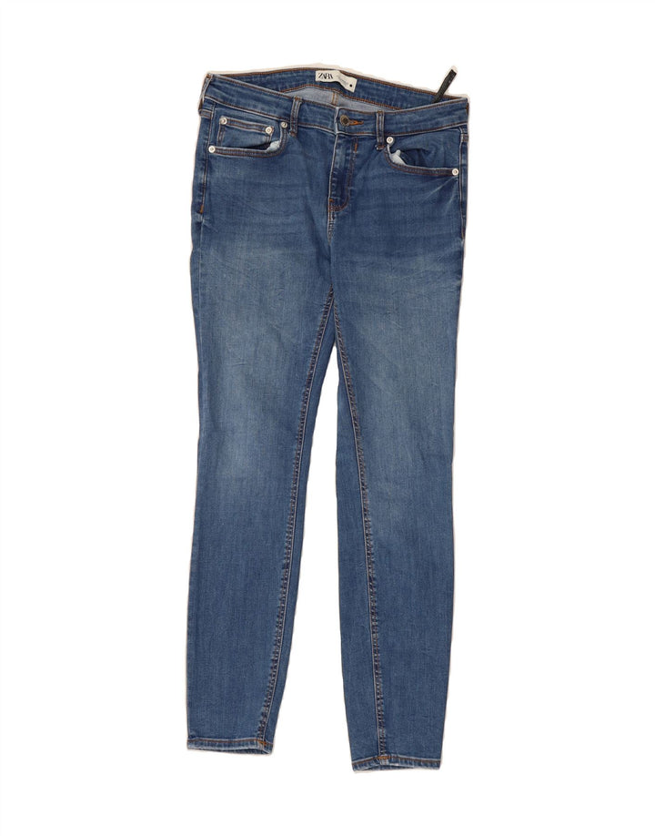 ZARA Womens Cropped Jeans EU 42 Large W32 L26 Blue Cotton Vintage Zara and Second-Hand Zara from Messina Hembry 