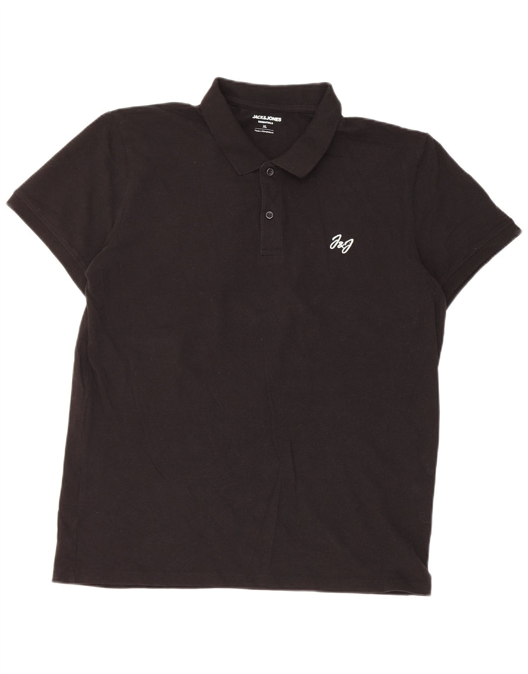 Jack & Jones Herren Poloshirt XL Schwarz Baumwolle